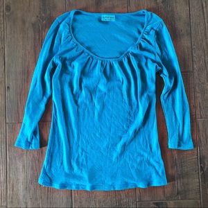 Michael Stars Long Sleeve T-shirt Blue SHINE